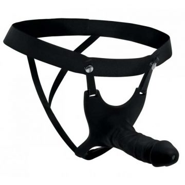 Hollow Silicone Strap-on dildo with Harness Front